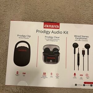 Aiwa Prodigy Audio Kit with Wireless Speaker and Earphones